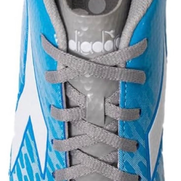Diadora Soccer Cleats men’s 6.5 women’s 8 great condition grass or turf blue - Picture 6 of 15